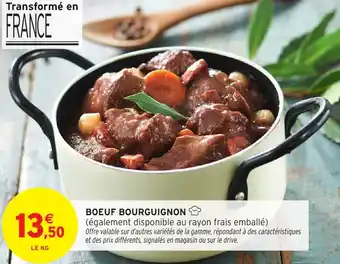 Intermarché Boeuf bourguignon offre