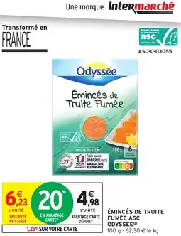 Intermarché Odyssée Émincés de Truite Fumée ASC offre