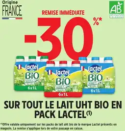 Intermarché Lactel bio offre