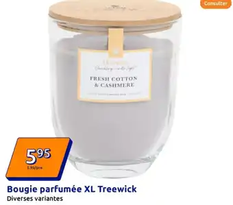 Action Bougie parfumée XL Treewick offre