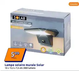 Action Lampe solaire murale Solar offre