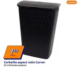 Action Corbeille aspect rotin Curver offre