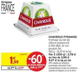 Intermarché Chavroux pyramide offre