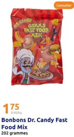 Action DR.CANDY Bonbons Fast Food Mix offre