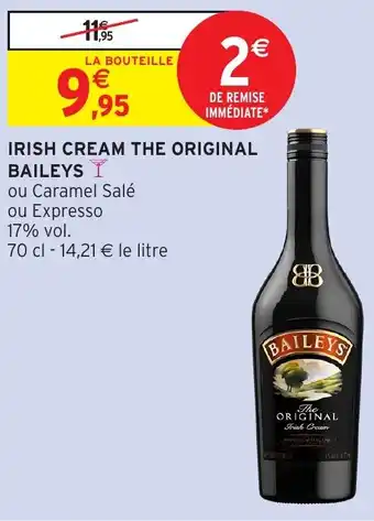 Intermarché Baileys irish cream the original offre