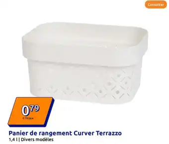 Action Panier de rangement Curver Terrazzo offre