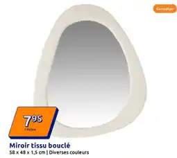 Action Miroir tissu bouclé offre