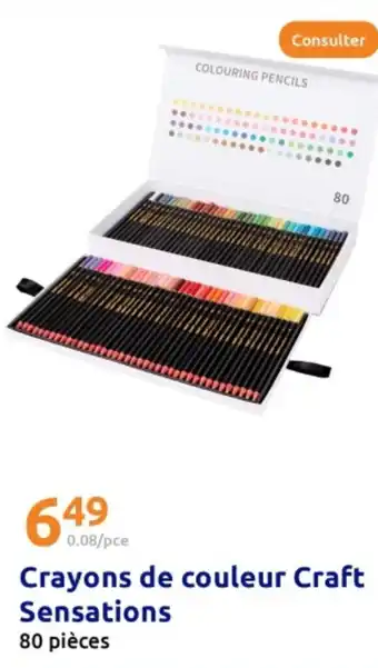 Action Crayons de couleur Craft Sensations offre