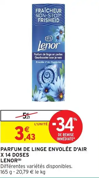 Intermarché Lenor parfum de linge envolée d'air offre