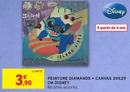 Intermarché Peinture diamands + canvas 29x29 offre