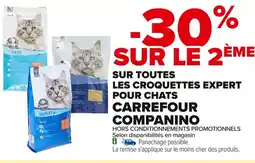 Carrefour Sur toutes les croquettes expert pour chats carrefour companino offre