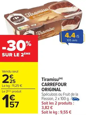 Carrefour Market Tiramisu carrefour original offre