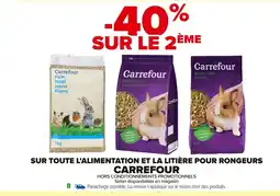 Carrefour CARREFOUR Sur toute l'alimentation et la litière pour rongeurs offre