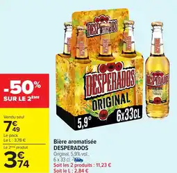 Carrefour Market Desperados bière aromatisée offre