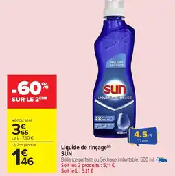 Carrefour Market Sun liquide de rinçage offre