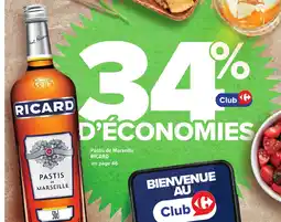 Carrefour RICARD Pastis de Marseille offre