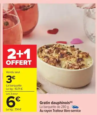 Carrefour Gratin dauphinois offre