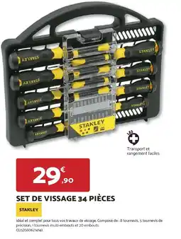 Bricomarché Stanley set de vissage offre