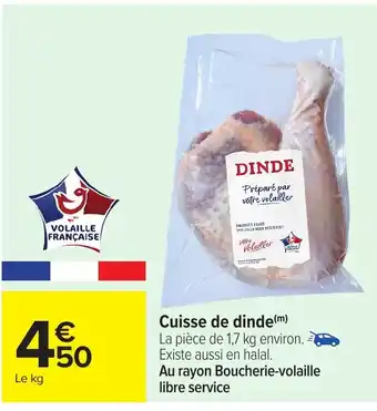 Carrefour Cuisse de dinde offre