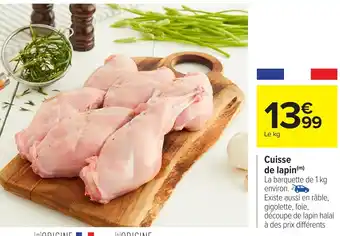 Carrefour Cuisse de lapin offre