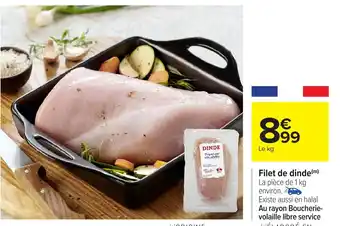 Carrefour Filet de dinde offre