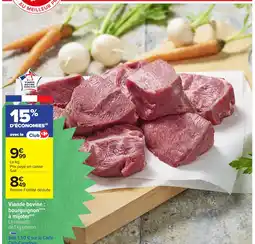 Carrefour Viande bovine : bourguignon à mijoter offre