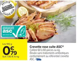 Carrefour Crevette rose cuite ASCérentiel crevette ASC. offre