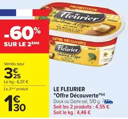 Carrefour LE FLEURIER "Offre Découverte " offre