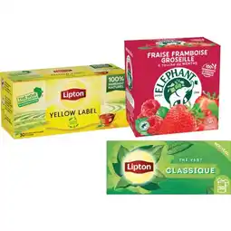 Carrefour Proximité LIPTON ET ELEPHANT SUR TOUS LES THÉS ET INFUSIONS offre