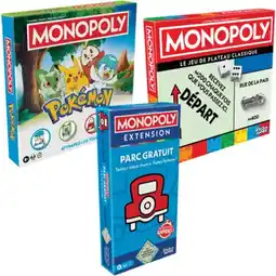 Carrefour Market HASBRO GAMES SUR TOUS LES JEUX MONOPOLY offre