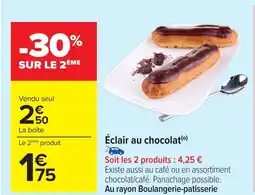 Carrefour Éclair au chocolat offre