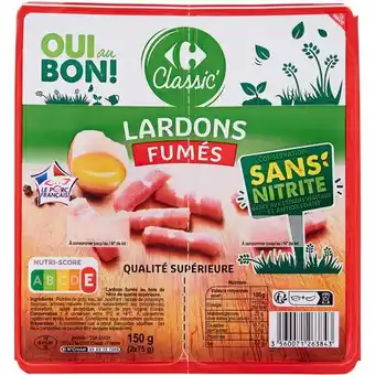 Carrefour Market CARREFOUR CLASSIC' Lardons conservation sans nitrite offre