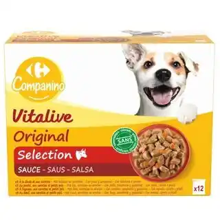 Carrefour CARREFOUR COMPANINO VITALIVE Pâtée pour chiens offre