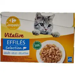 Carrefour CARREFOUR COMPANINO Effilés pour chats offre