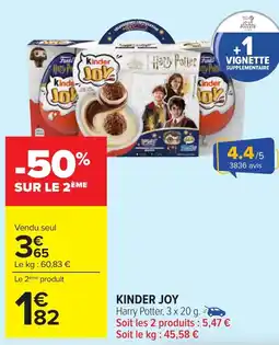 Carrefour KINDER JOY offre