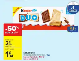 Carrefour KINDER Duo offre