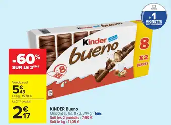 Carrefour KINDER Bueno offre