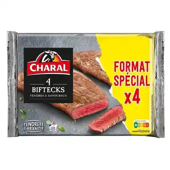 Carrefour 4 biftecks CHARAL offre