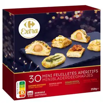 Carrefour CARREFOUR EXTRA Mini feuilletés Apéritifs surgelés offre