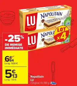 Carrefour LU Napolitain offre