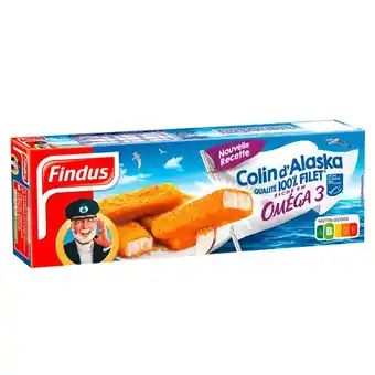 Carrefour FINDUS Bâtonnets de colin d'Alaska MSC surgelés offre