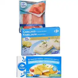 Carrefour CARREFOUR CLASSIC' ET CARREFOUR EXTRA SUR TOUS LES POISSONS ASC ET MSC SURGELÉS offre