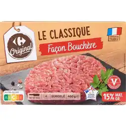 Carrefour CARREFOUR ORIGINAL Steaks hachés surgelés façon bouchère offre