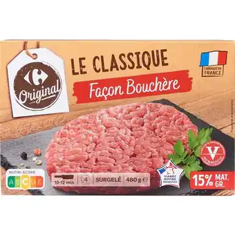 Carrefour CARREFOUR ORIGINAL Steaks hachés surgelés façon bouchère offre