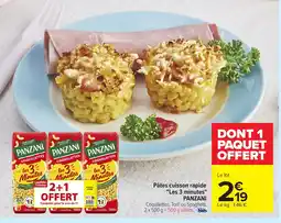 Carrefour PANZANI Pâtes cuisson rapide "Les 3 minutes" offre