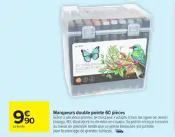 Carrefour Marqueurs double pointe offre