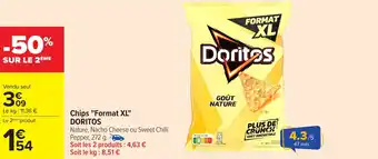 Carrefour DORITOS Chips "Format XL" offre