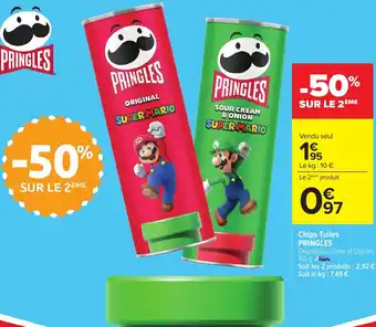 Carrefour PRINGLES Chips Tuiles offre