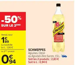 Carrefour SCHWEPPES offre