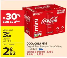 Carrefour COCA COLA Mini offre